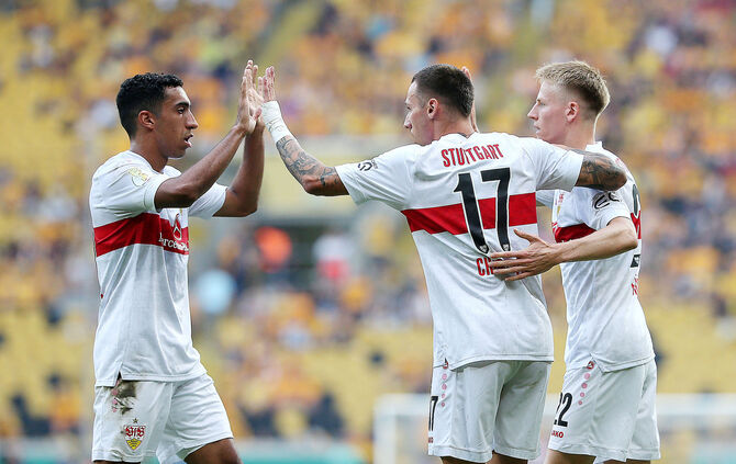 Fußball DFB Pokal SG Dynamo Dresden vs. VfB Stuttgart