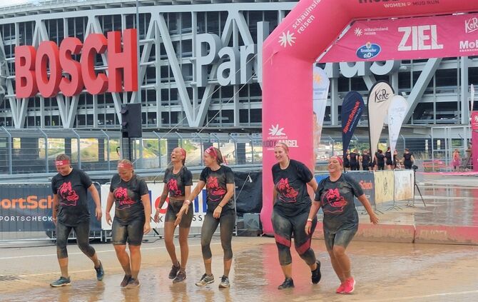 Salathengste beim Muddy Angel Run