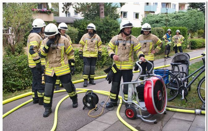 Küchenbrand in Fellbach.