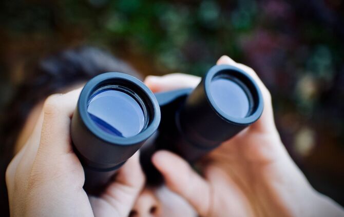 Fernglas Himmel Schauen Teleskop Starlink Beobachten Ferne