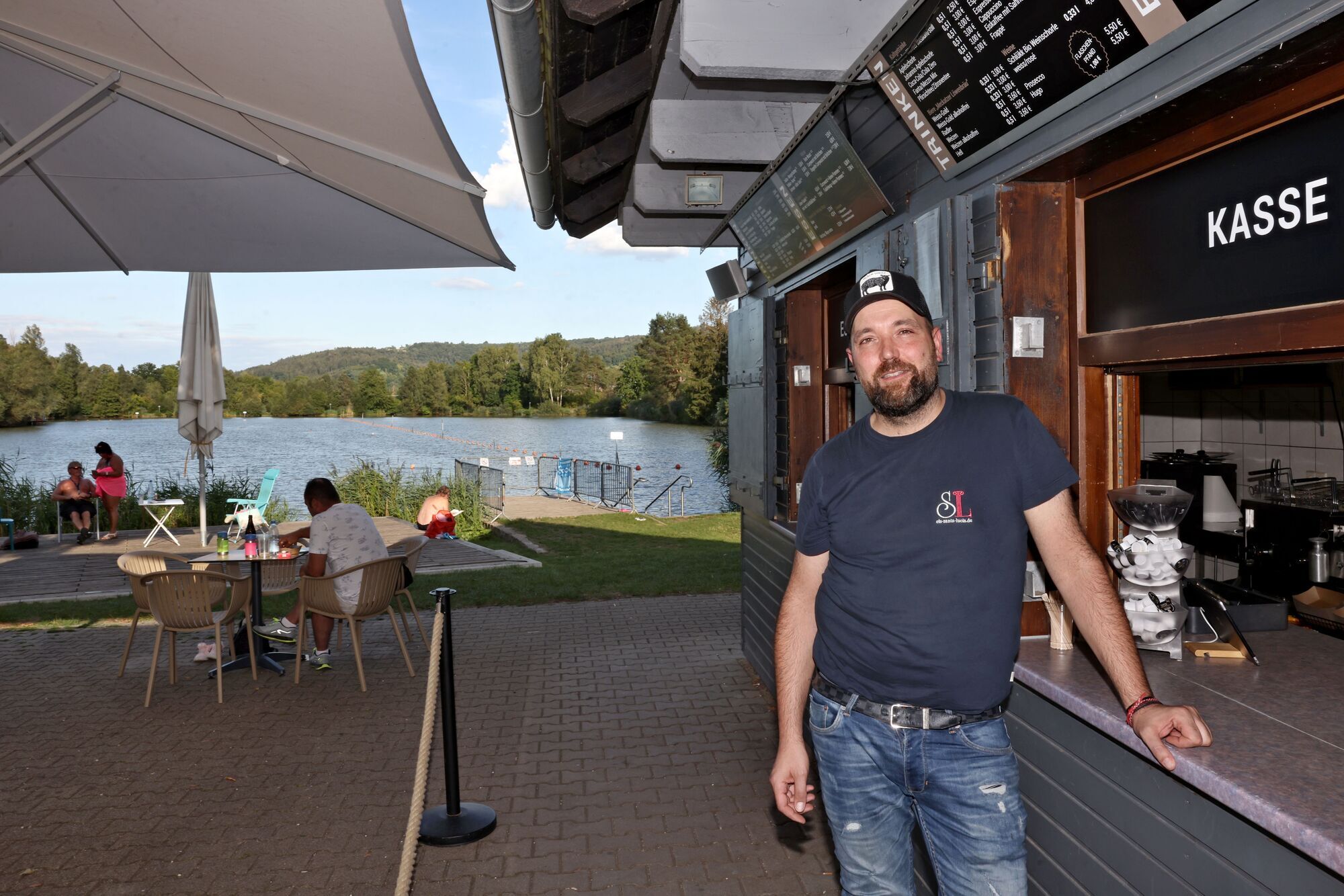 Kiosk am Plüderhäuser See Weniger Gäste wegen Blaualgen und Badeverbot