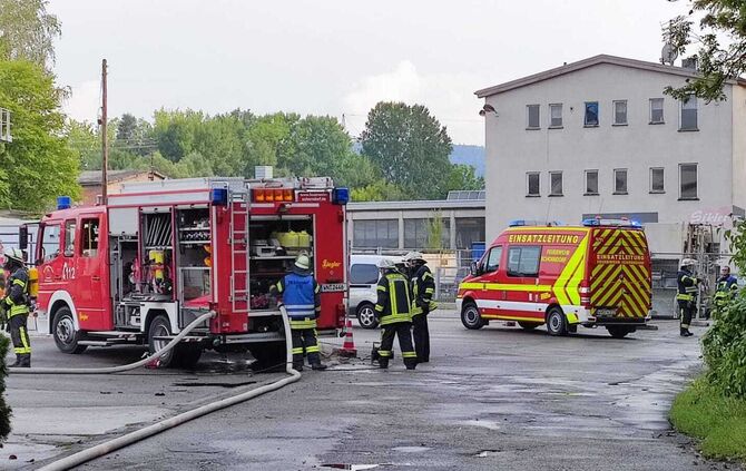 Ricker Fruchtsäfte Schorndorf Haubersbronn Brand Feuerwehr