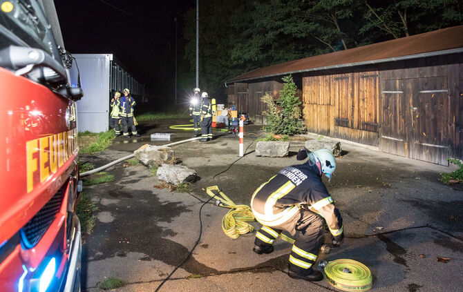 Brand, Albertviller Str., Winnnenden, 06.09.2022.