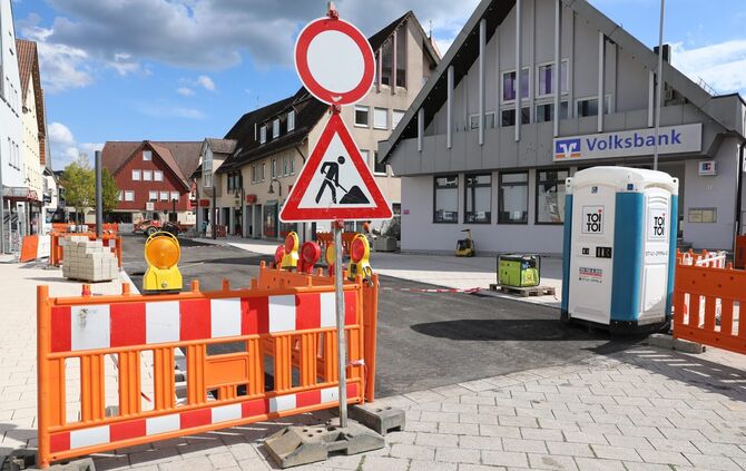 Baustelle über die Sommermonate