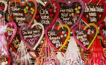 Lebkuchenherz Wasen Volksfest Symbol Symbolfoto