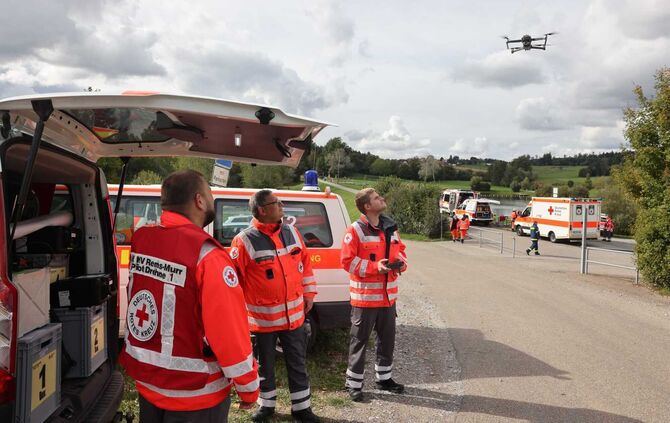 Vermisstensuche in Welzheim.