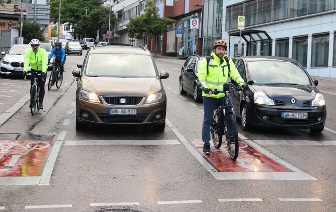 Radfahrer Probleme