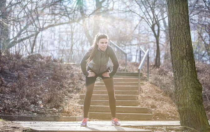 Sport bei Minusgraden ist anstrengend.