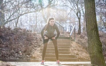 Sport bei Minusgraden ist anstrengend.