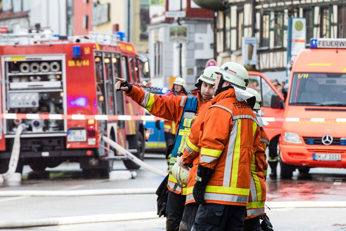Dachstuhlbrand in Backnang am 27.02.2020