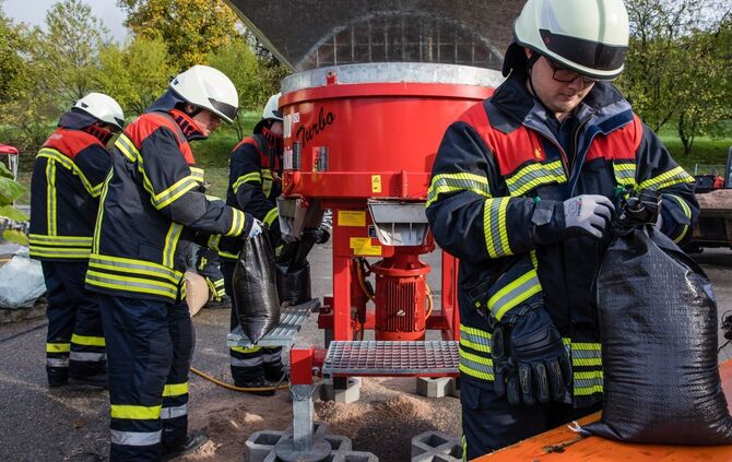 Katastrophenschutzübung im Rems-Murr-Kreis, 22.10.2022.