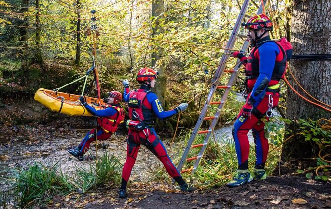 Katastrophenschutzübung im Rems-Murr-Kreis, 22.10.2022.
