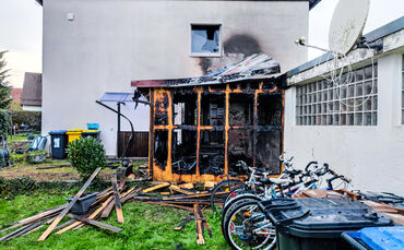 Brand, Danziger Str., Welzheim, 06.11.2022.