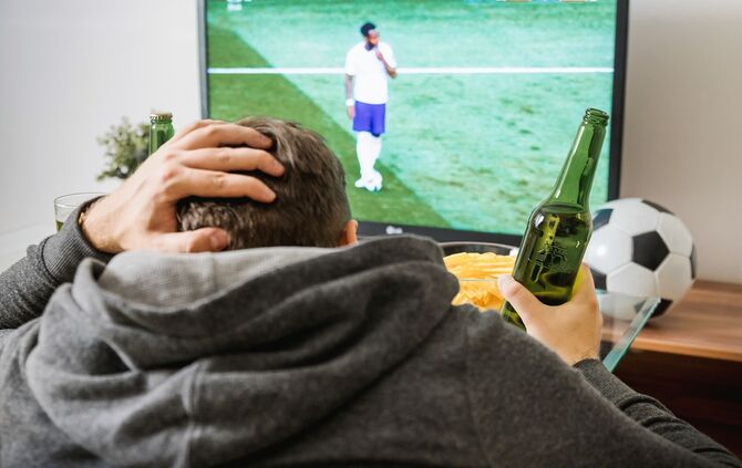 Fußball WM TV Symbolfoto