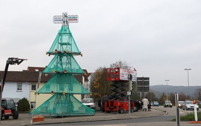 Weihnachtsbaum Gerüst