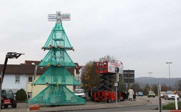 Weihnachtsbaum Gerüst