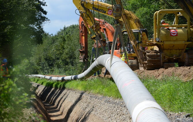 Verlegung Rohrleitung