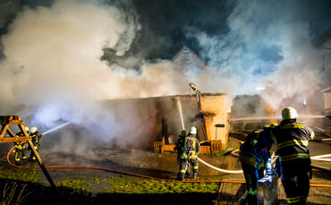 Schuppenbrand, Hohlgasse, Rudersberg-Schlechtbach, 22.12.2022.
