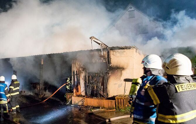 Schuppenbrand, Hohlgasse, Rudersberg-Schlechtbach, 22.12.2022.
