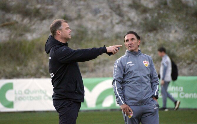 Fabian Wohlgemuth und Bruno Labbadia