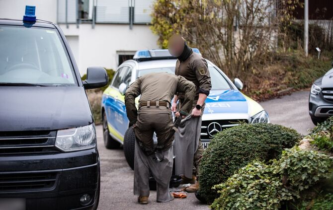 Bedrohungslage, Berglen-Öschelbronn, 12.01.2023.