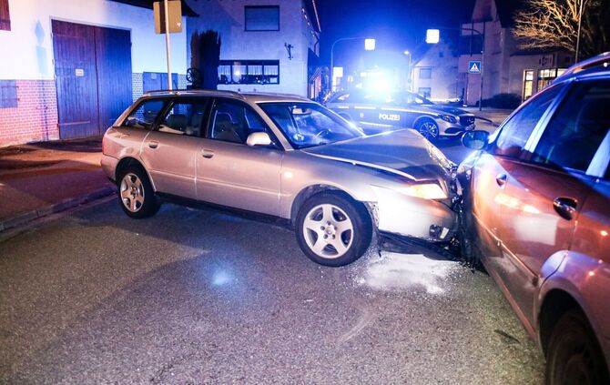 Unfall, Wieslauftalstr./ Miedelsbacher Str. / Welzheimer Wald Str., Schorndorf-Haubersbronn, 12.01.2023.