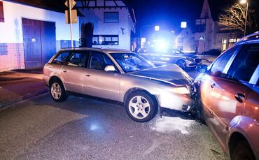 Unfall, Wieslauftalstr./ Miedelsbacher Str. / Welzheimer Wald Str., Schorndorf-Haubersbronn, 12.01.2023.