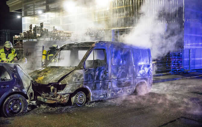 Brand, Langestr., Schorndorf, 14.01.2023.