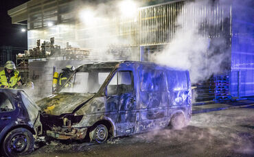 Brand, Langestr., Schorndorf, 14.01.2023.