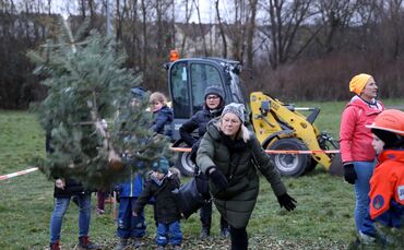 Christbaumweitwurf