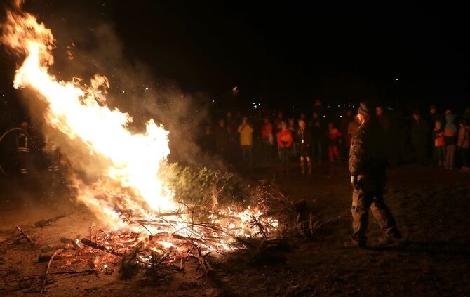 Christbaumfeuer