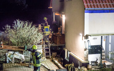 Brand, Hugo-Wolf-Str., Berglen-Oppelsbohm, 16.01.2023.
