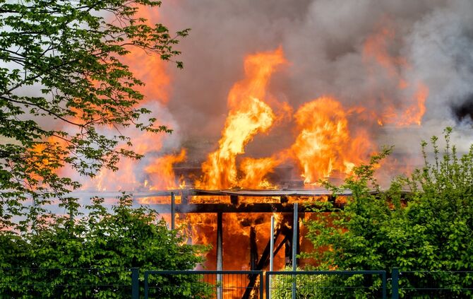 Grossbrand Kindergarten, SOS Kinderdorf, Schorndorf-Oberberken, 16.05.2021.