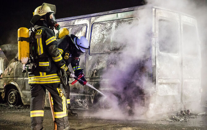 Brand, Langestr., Schorndorf, 14.01.2023.