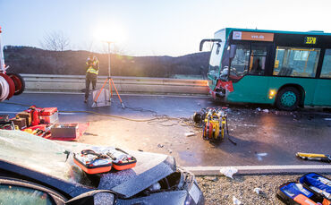 Unfall, K 1915, Berglen-Öschelbronn, 17.01.2023.