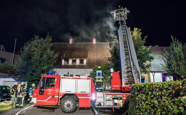 Brand, Untere Uferstr., Schorndorf, 11.08.2022.
