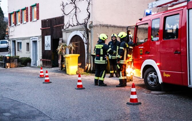 Brand in Brennerei, Heussstr., Berglen-Reichenbach, 24.01.2023.