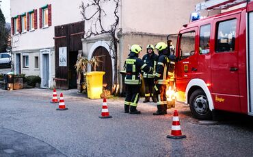 Brand in Brennerei, Heussstr., Berglen-Reichenbach, 24.01.2023.