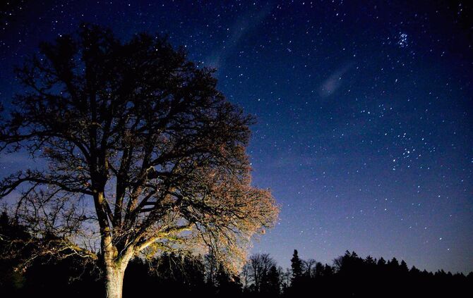 Schmucki Sternenhimmel ueberm Welzheimer Wald