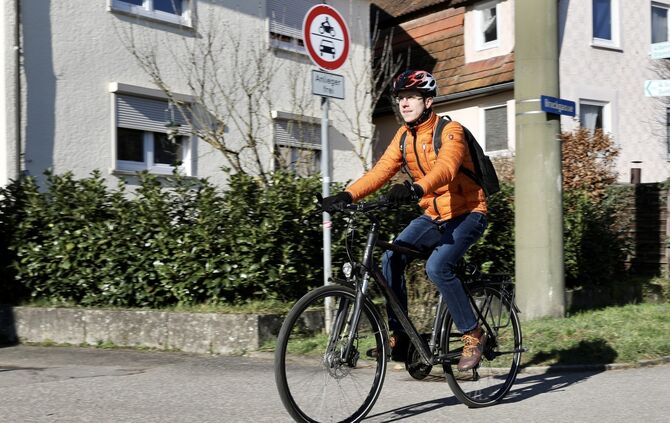 Marcel Kühnert hat eine Petition für eine Fahrradstraße in Haubersbronn gestartet