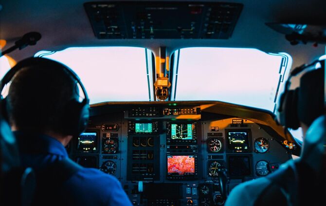 Cockpit Flugzeug Symbol