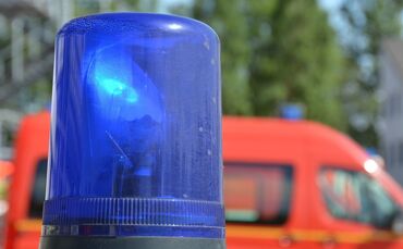 Feuerwehr Blaulicht Symbol Symbolfoto