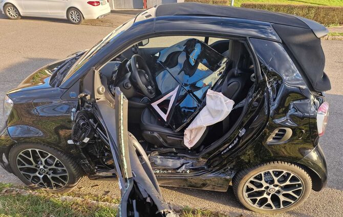 Unfall Kleinheppach Großheppach Weinstadt Korb