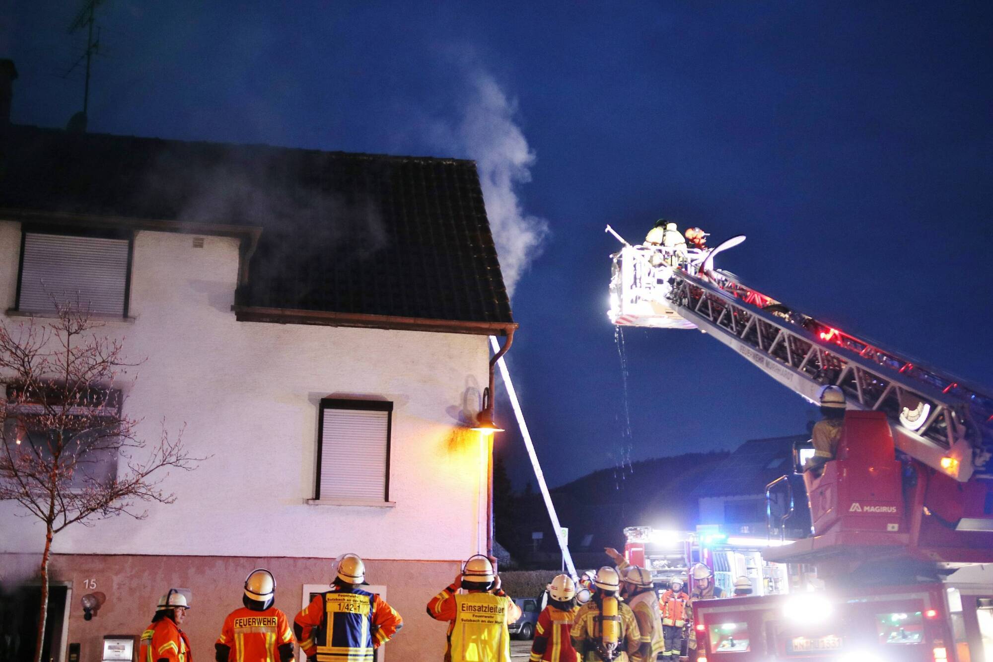 Feuerwehreinsatz in Sulzbach an der Murr Ein Mann schwer verletzt Polizeibericht RemsMurr