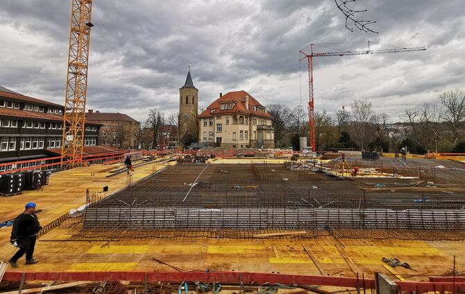 Landratsamt Baustelle Erweiterungsbau Postplatz