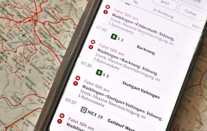 Streik-Montag im Rems-Murr-Kreis