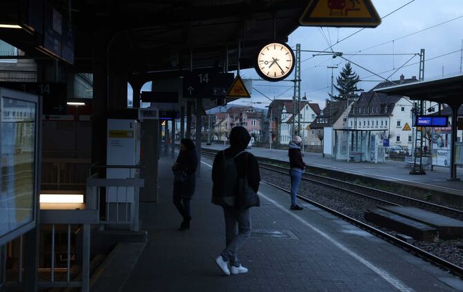 Streik Schorndorf Bahnhof