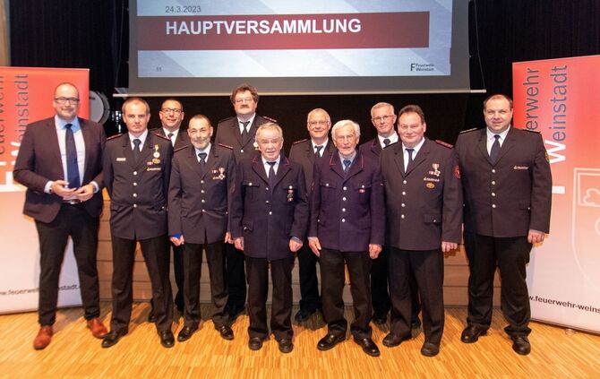 Ehrungen Feuerwehr Weinstadt 2023