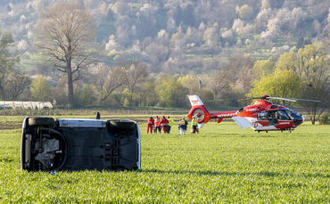 Unfall, B29, Remshalden, 09.04.2023.