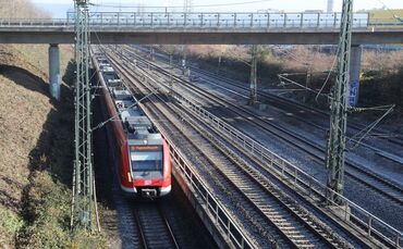 Bahnlinie zwischen Waiblingen und Fellbach